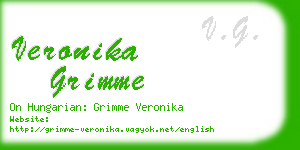 veronika grimme business card
